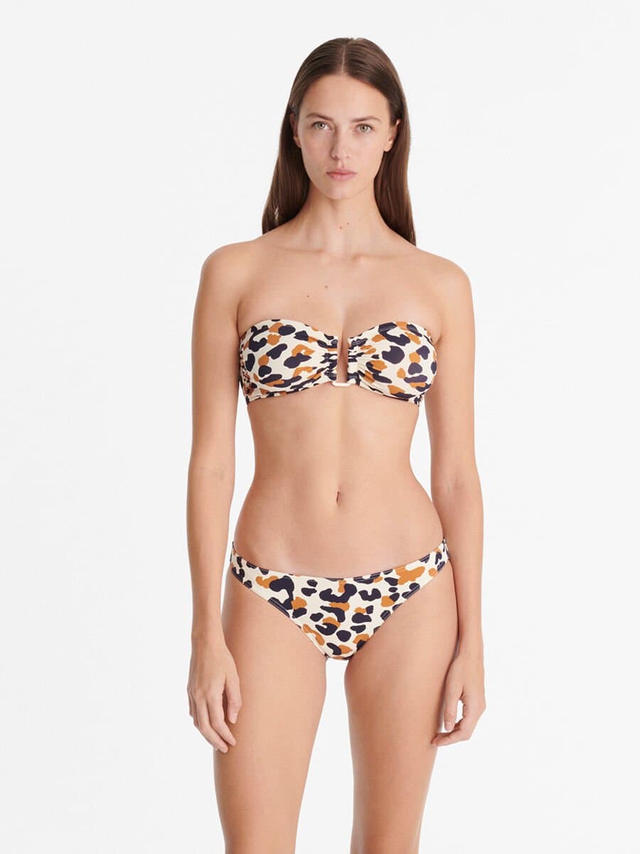 Perle & Nautile - Maillot de bain 2 pièces bandeau et culotte classique COQUILLAGE SABLE FIN - ERES