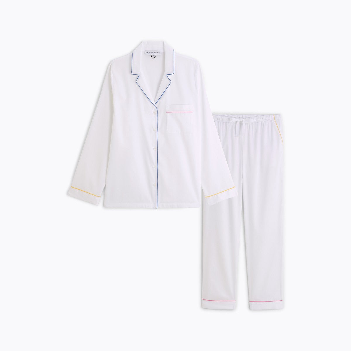 Essentiel - Pyjama uni satin de coton - Laurence Tavernier