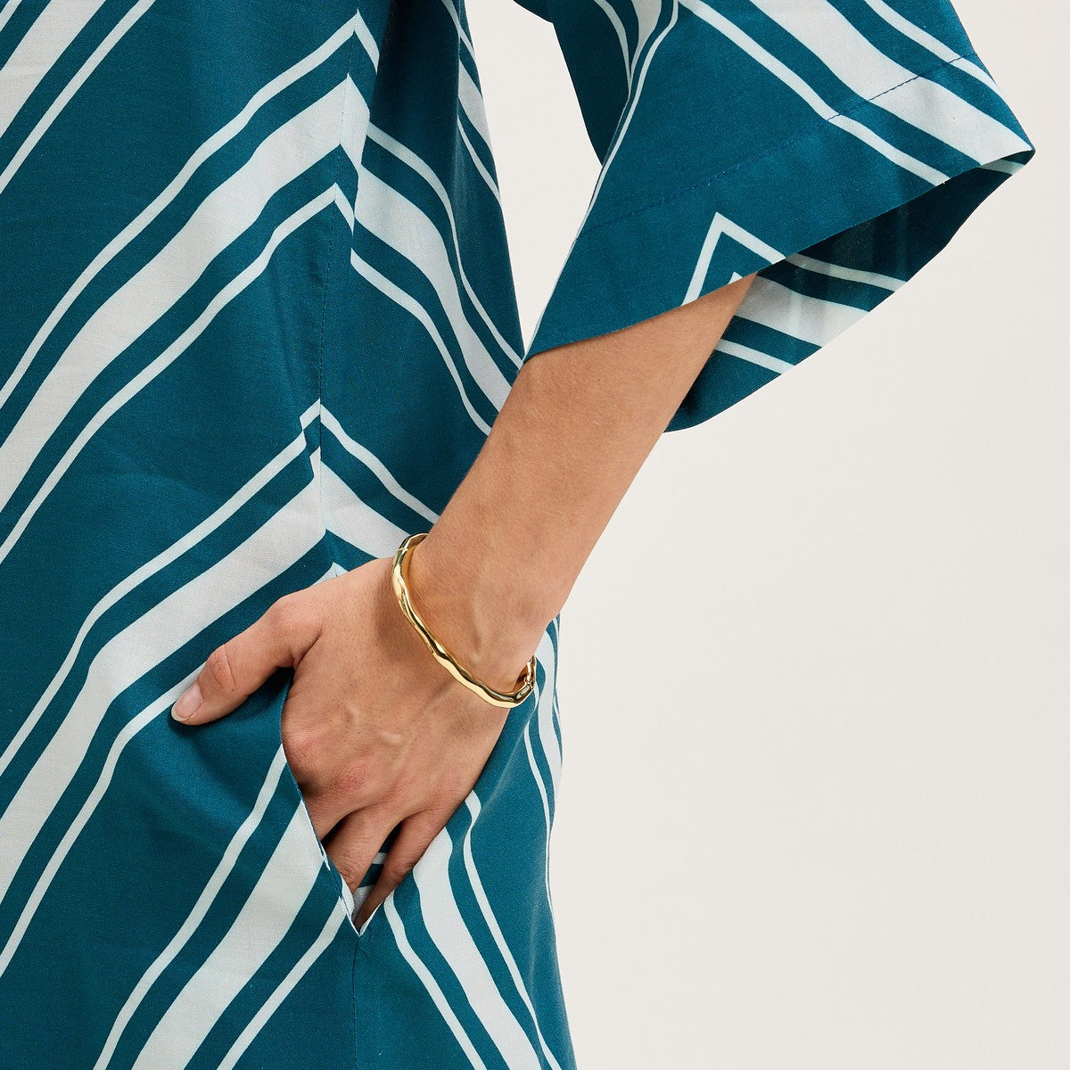 Ambre -Robe longue effet Kaftan - Laurence Tavernier