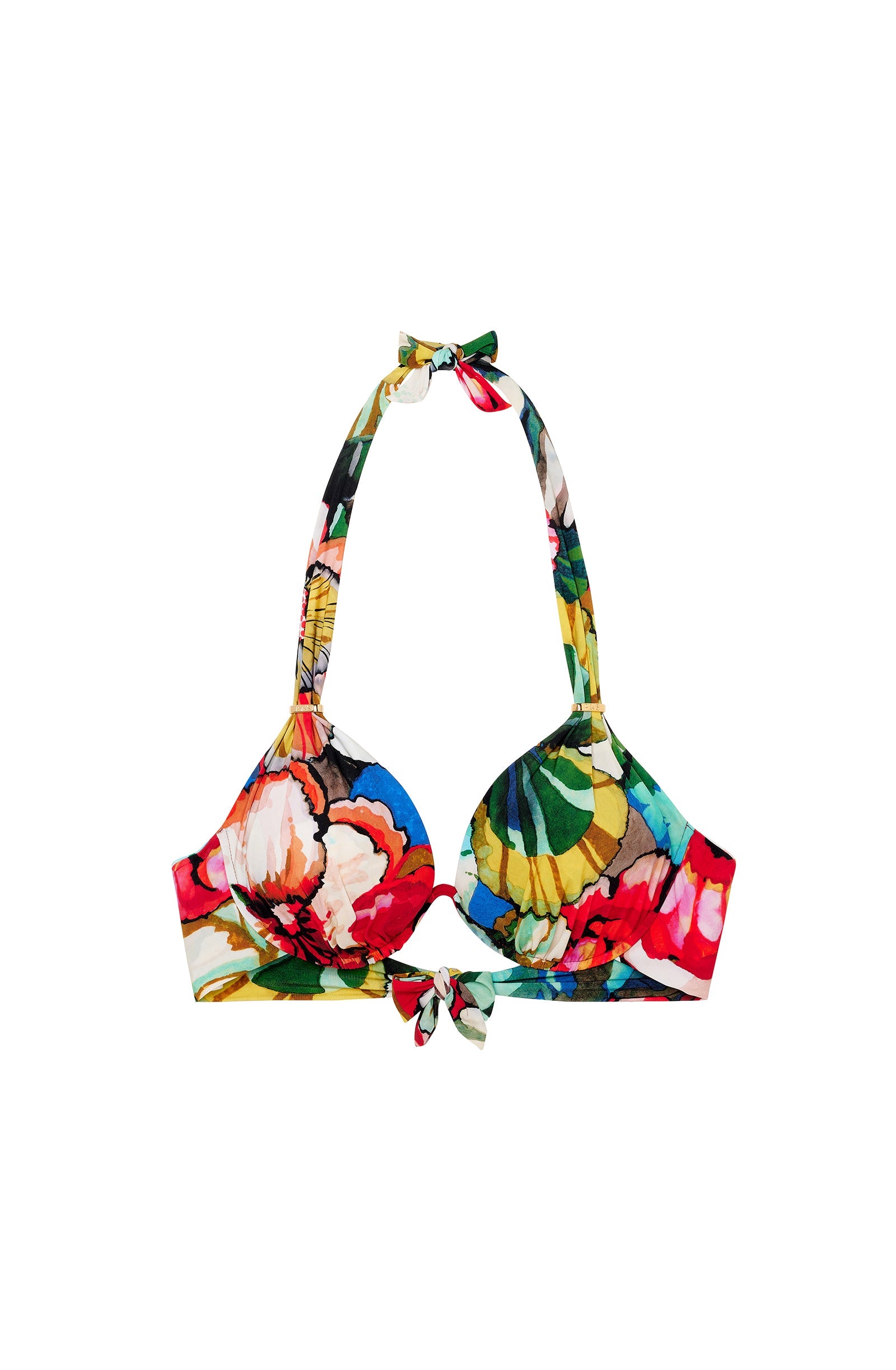 Fabia & Tobago / DIVA MO - Maillot de bain 2 pièces Mono-armature et Bas taille haute Flower - Pain de Sucre