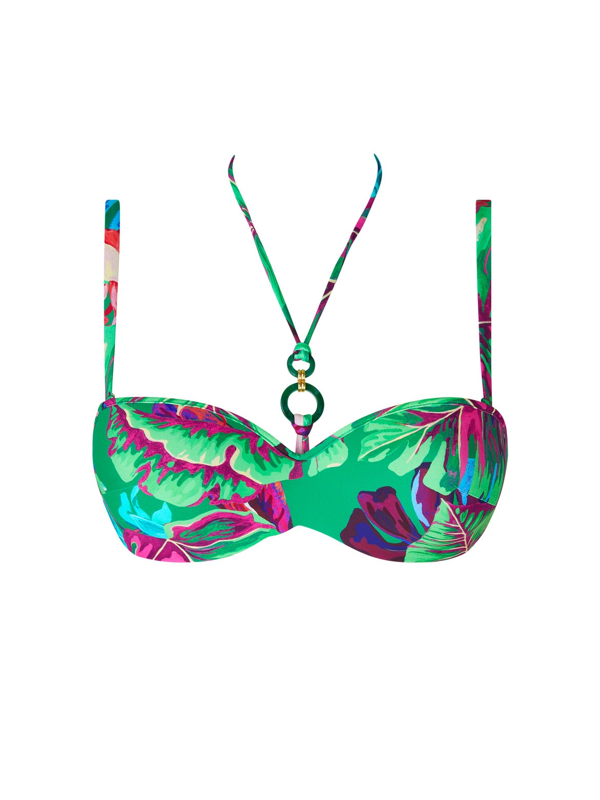 PARADIS SAUVAGE - Maillot de bain 2 pièces Soutien-gorge bandeau coque - Lise Charmel