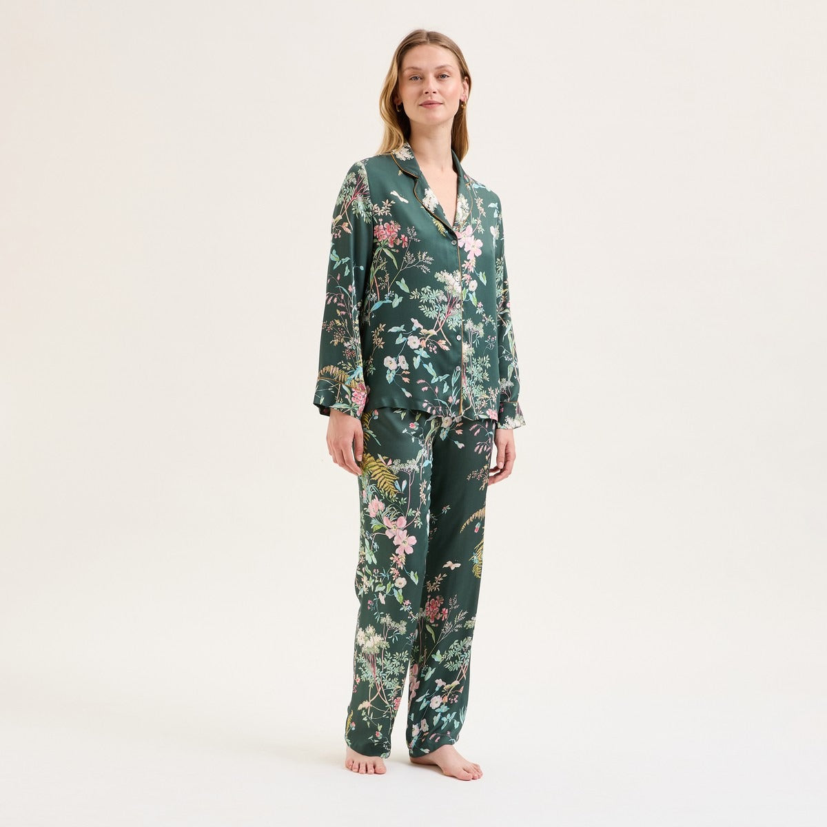 Contes - Pyjama imprimé vert - Laurence Tavernier