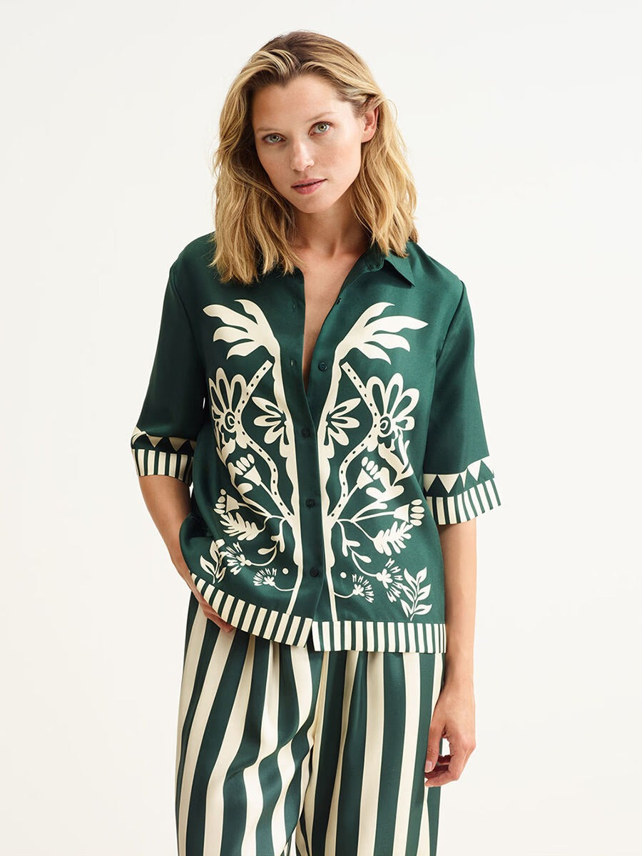 Emeraude & Pacha - Pantalon et chemise Scarabée / Panama - ERES