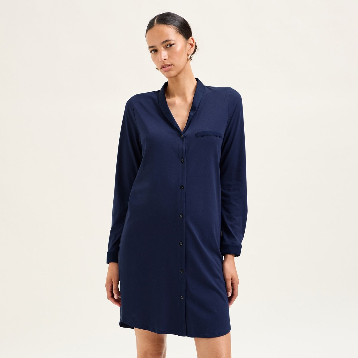 Smoking - Chemise de nuit boutonné Nuit - Laurence Tavernier