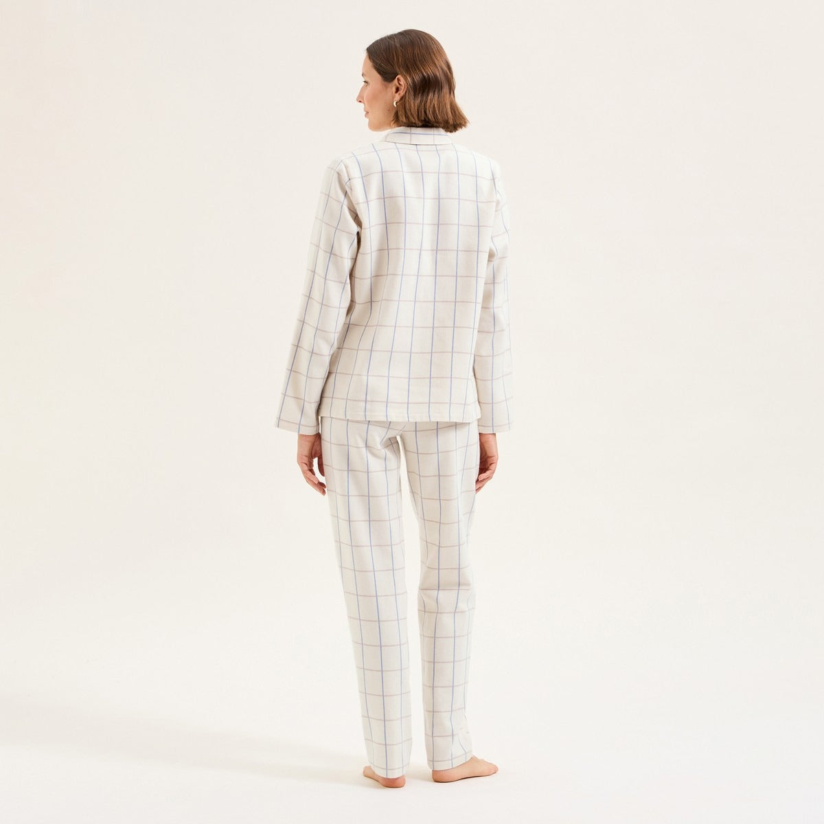 Louison - Pyjama en flanelle Ecru - Laurence Tavernier