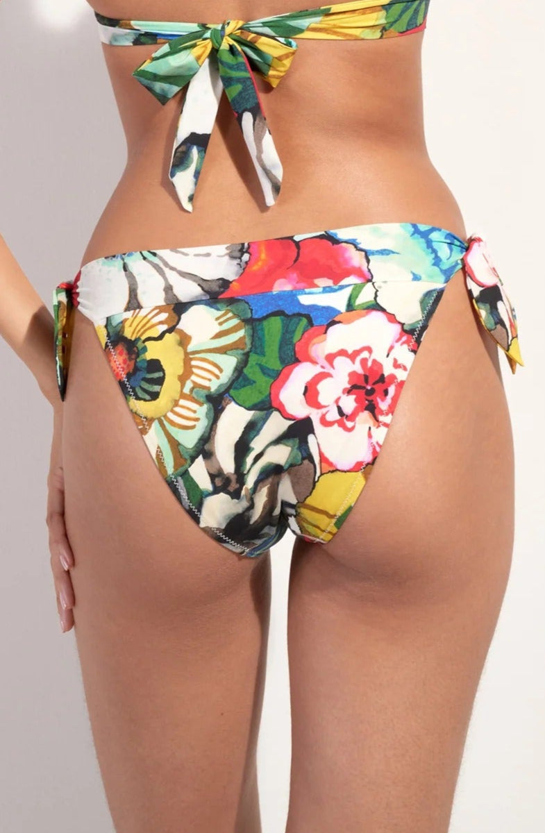 Fabia & Tobago / DIVA MO - Maillot de bain 2 pièces Mono-armature et Bas taille haute Flower - Pain de Sucre