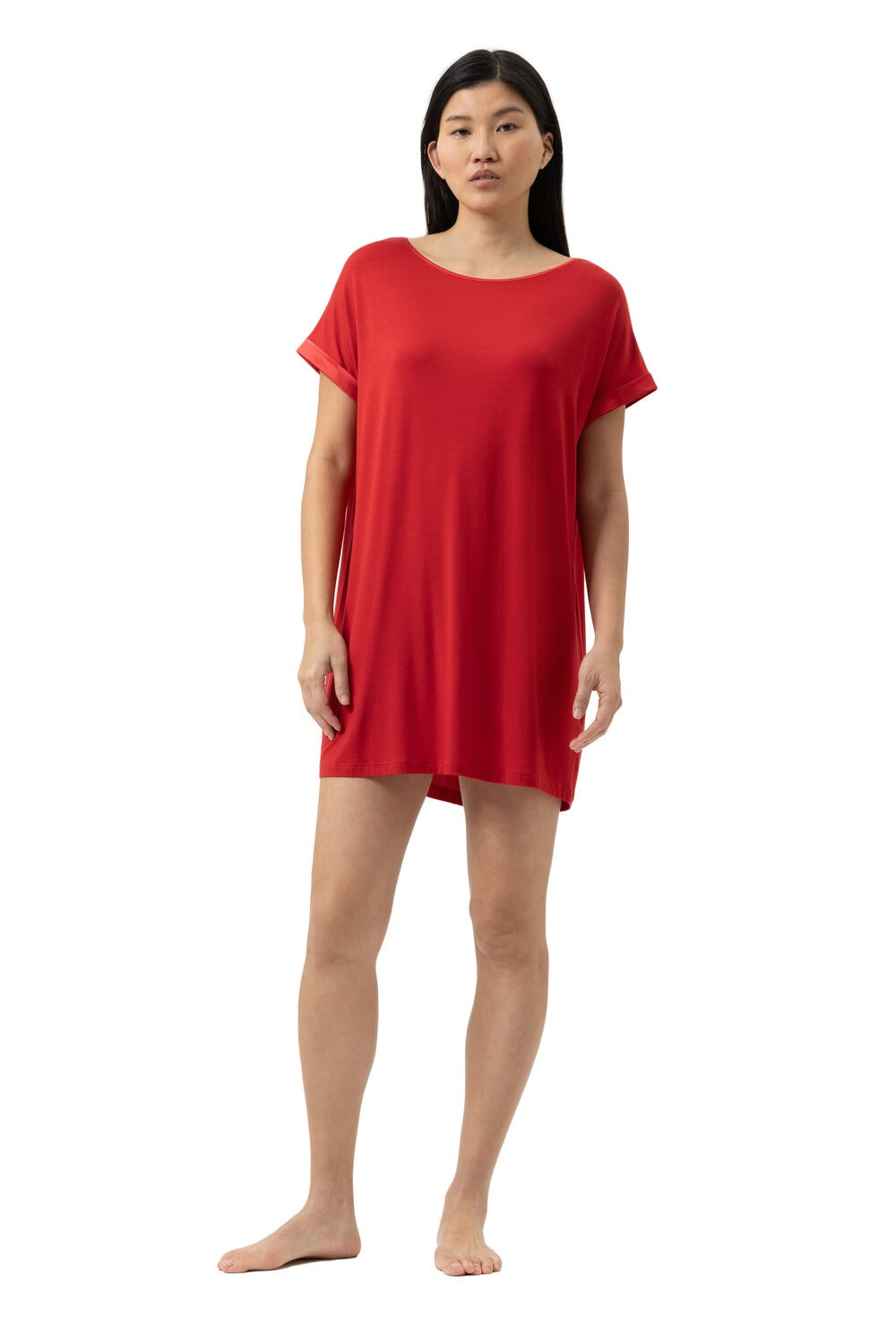 SÉRIE PURE CHIC - Chemise de nuit manches courte rouge - Mey
