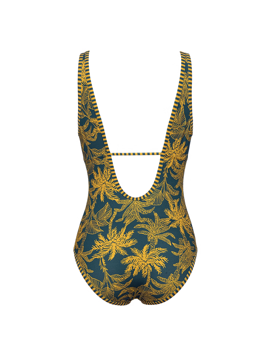 Destination - Maillot de bain une pièce décolleté Imprimé voyage Océan- ERES