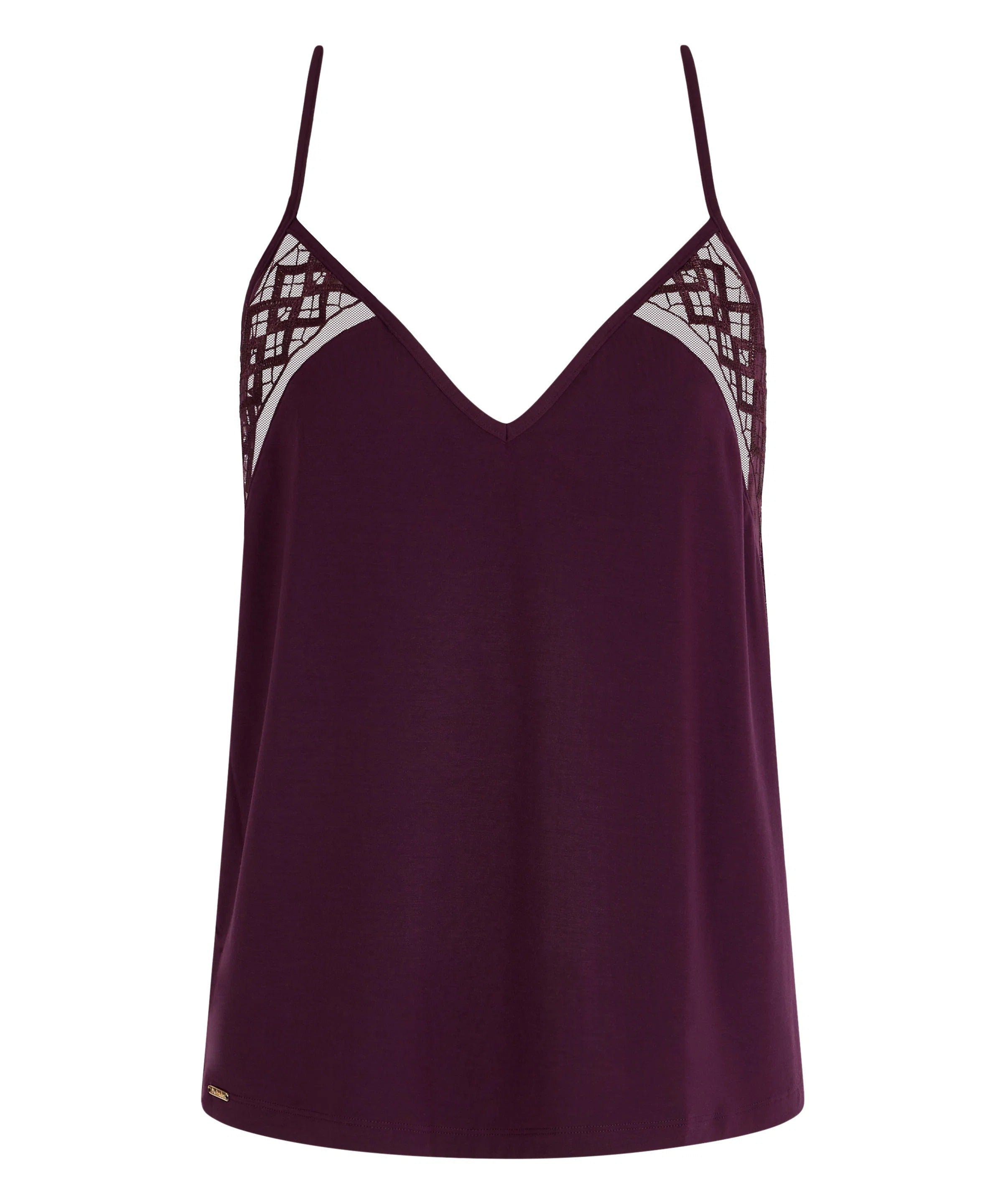 Sweet Obsession - Top à fines bretelles & short Deep Berry - Aubade