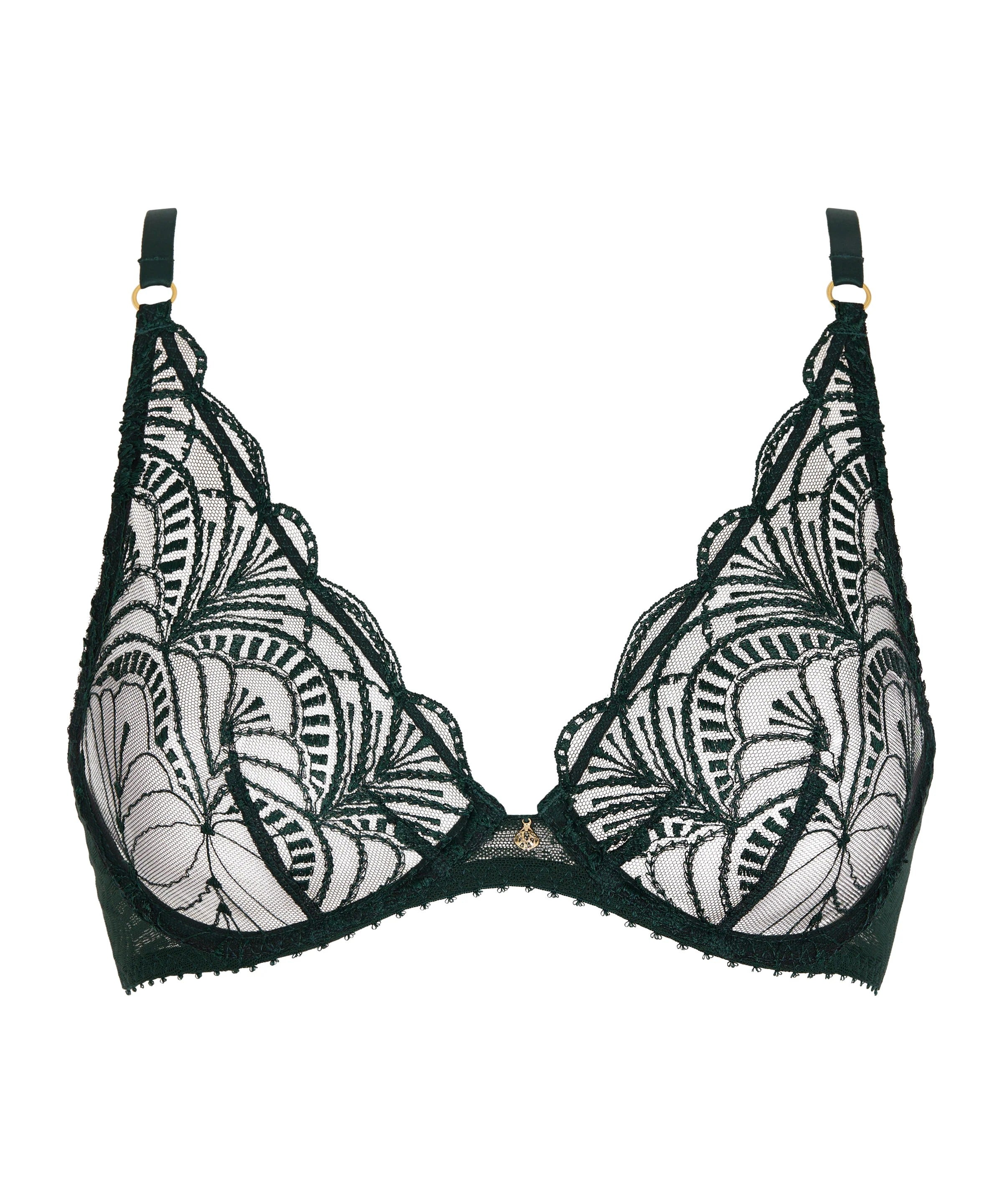 Vibes - Soutien-gorge Triangle avec armatures Mysterious Green - Aubade