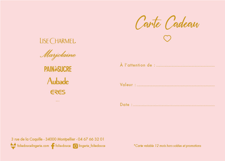 Carte cadeau