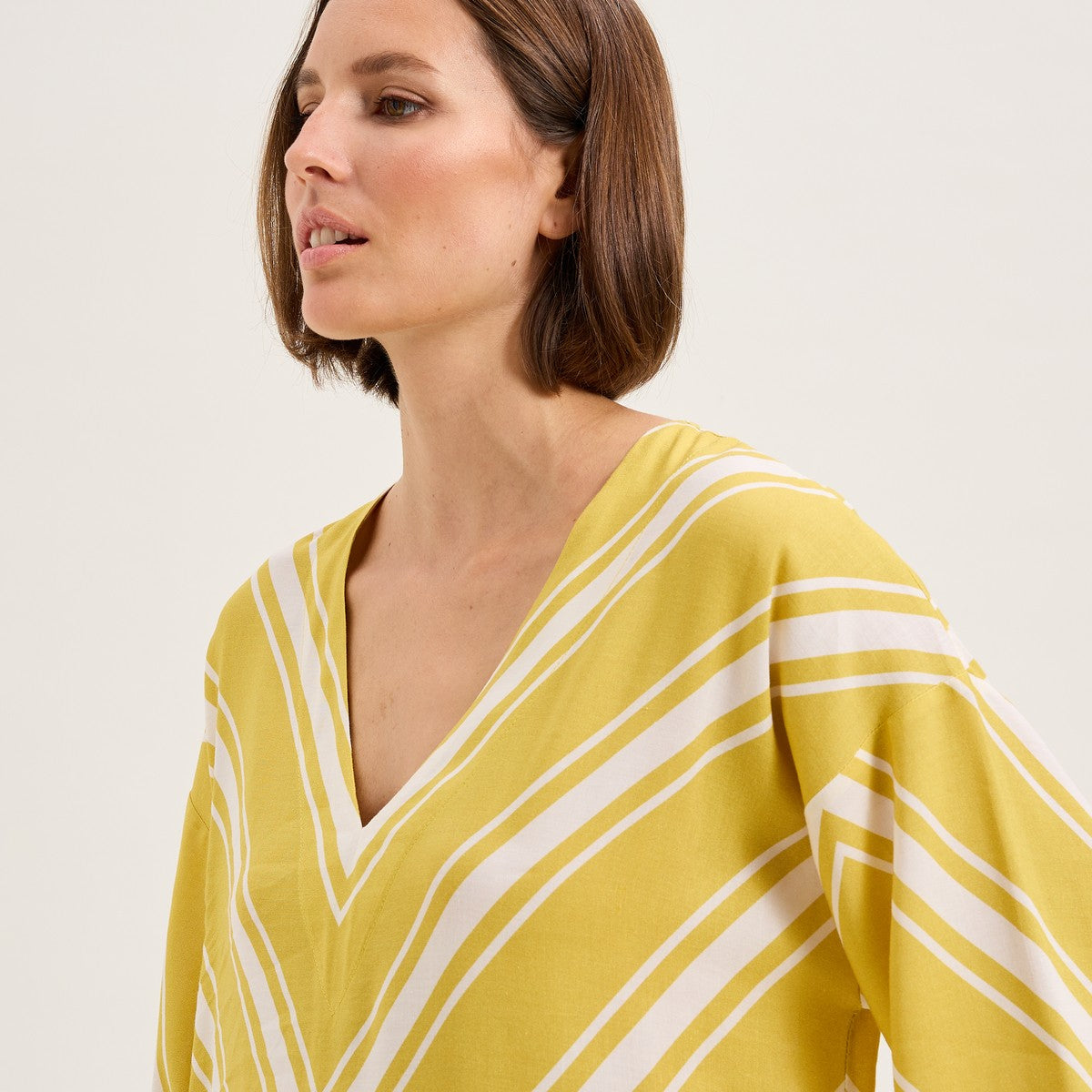 Ambre -Robe longue effet Kaftan - Laurence Tavernier