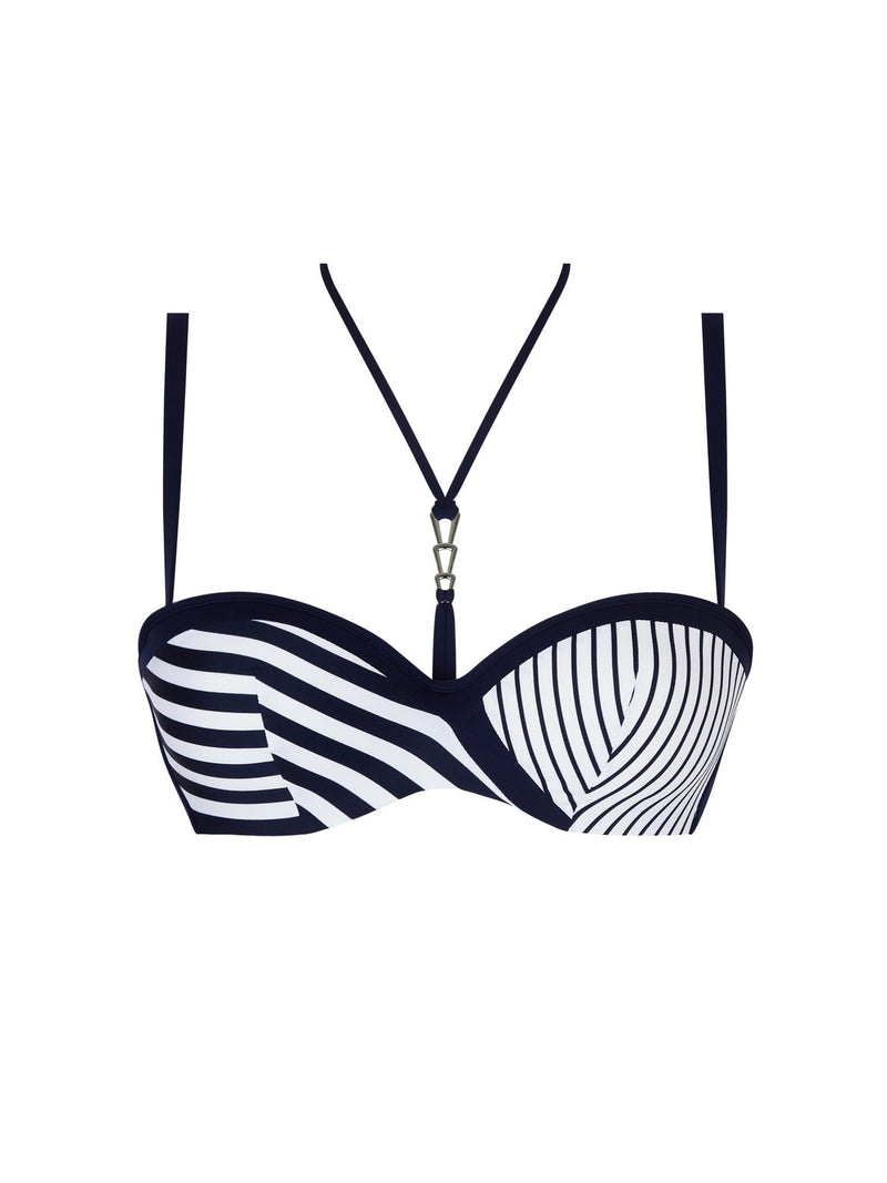 RAYURE EN LIGNE - Maillot de bain deux pièces bandeau coque - Lise Charmel