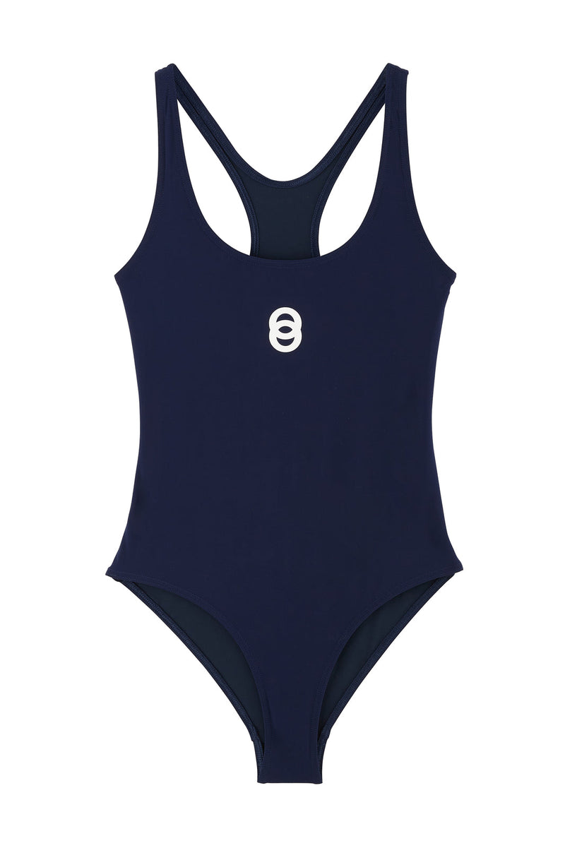 DOCKS - Maillot 1 Pièce Summer Navy - Chlore