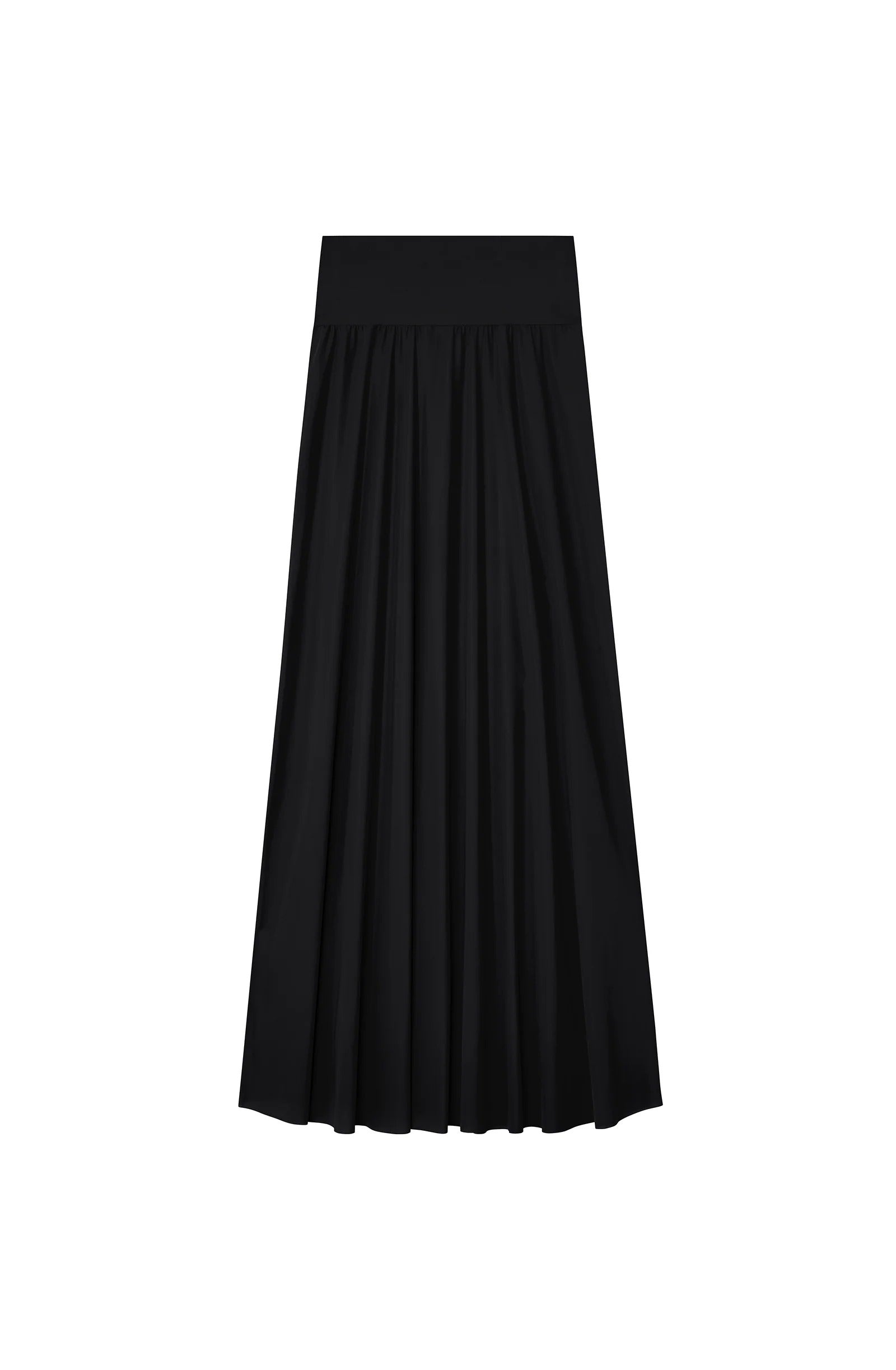 Jaya - Jupe longue noire en voile léger - Pain de Sucre