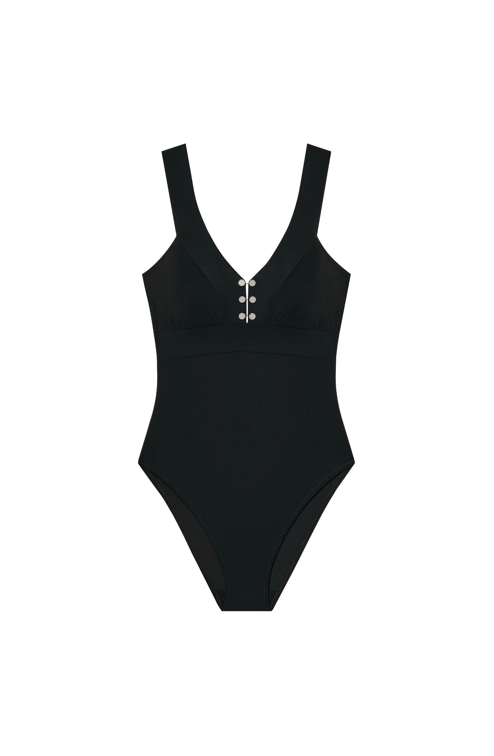Anton - Maillot de bain une pièce noir à bijoux - Pain de Sucre