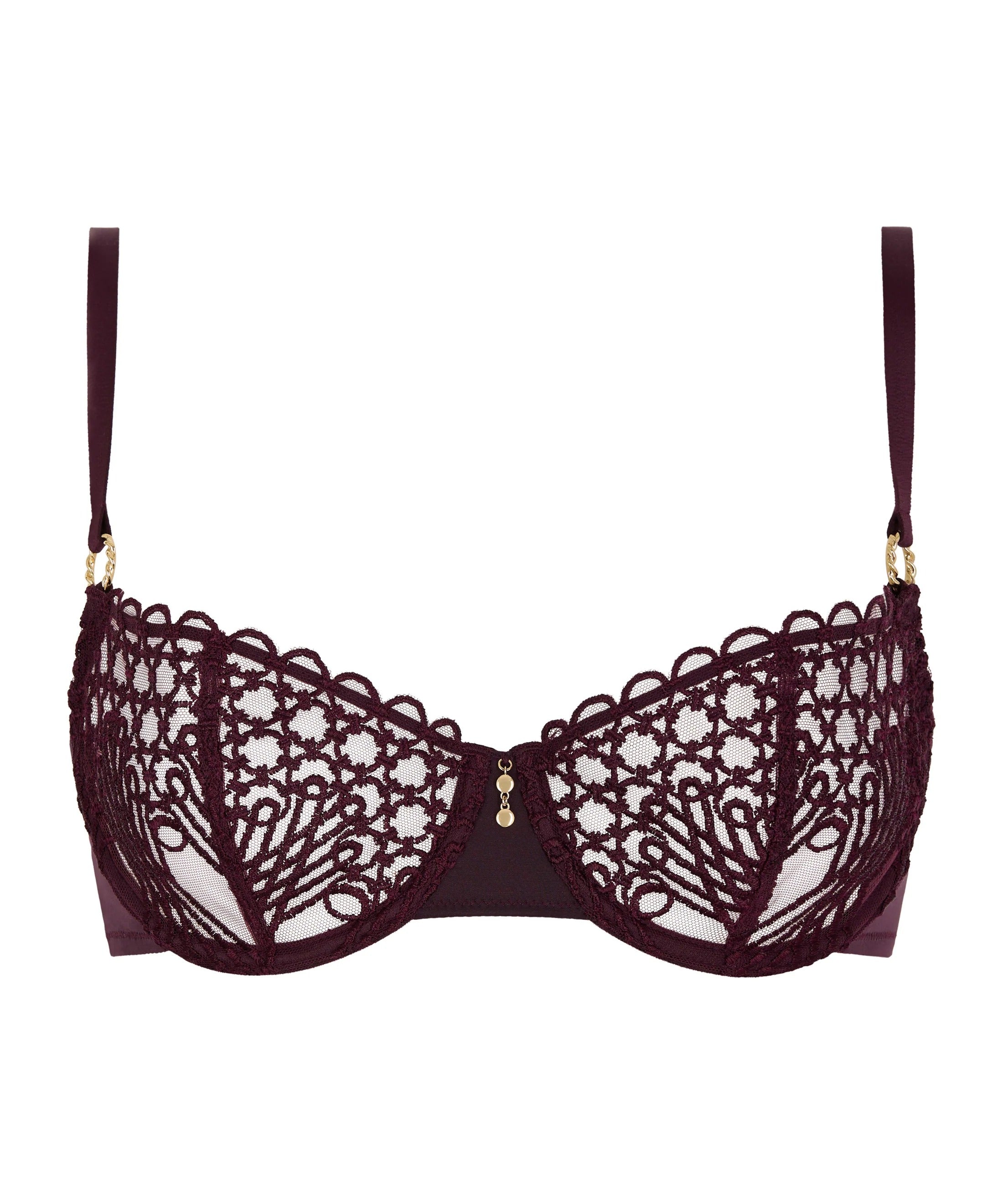 Éloge du Désir - Soutien-gorge Corbeille avec armatures Deep Berry - Aubade