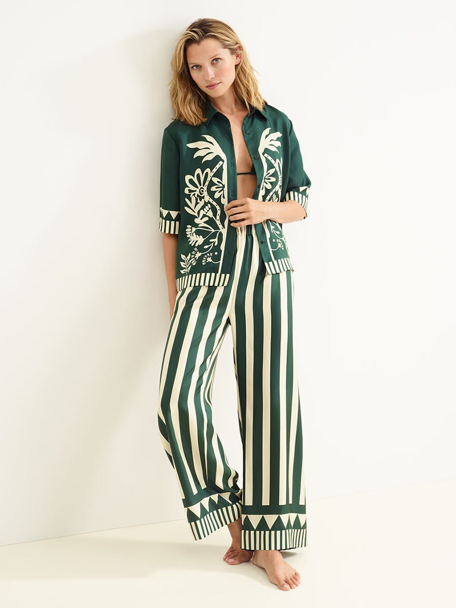 Emeraude & Pacha - Pantalon et chemise Scarabée / Panama - ERES