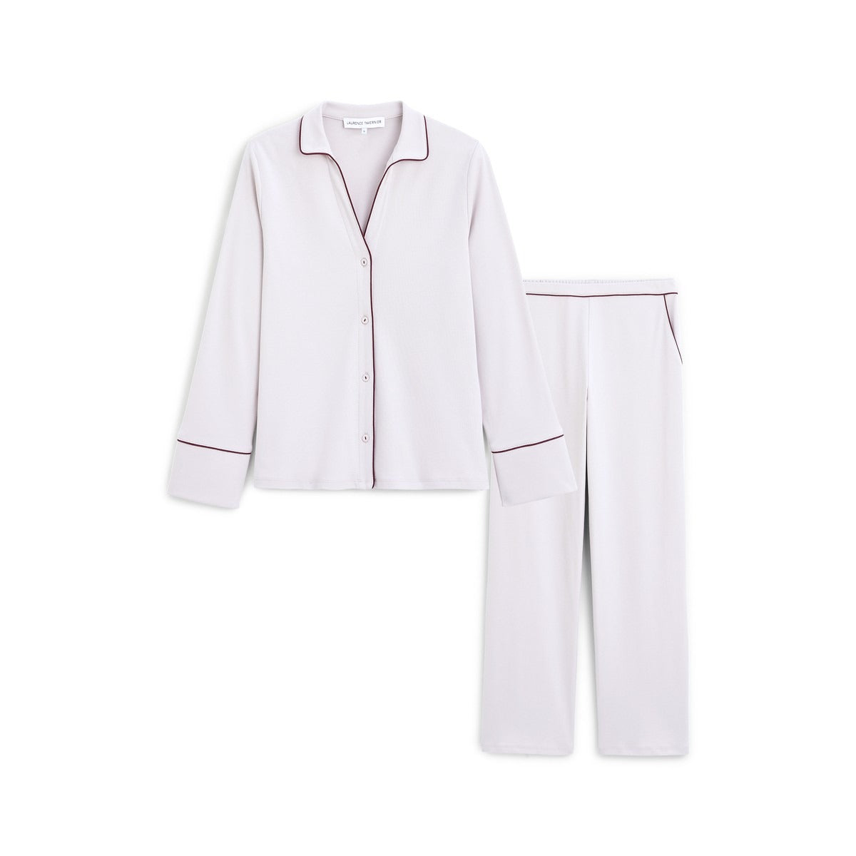 Paola - Pyjama manches longue Greige - Laurence Tavernier
