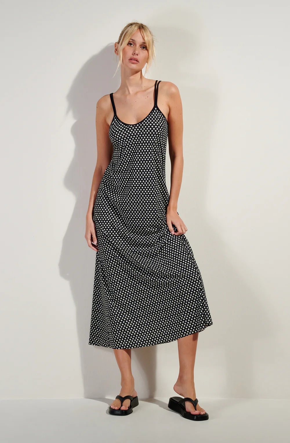 Jade - Robe longue évasée imprimé LIBERTY - Pain de Sucre