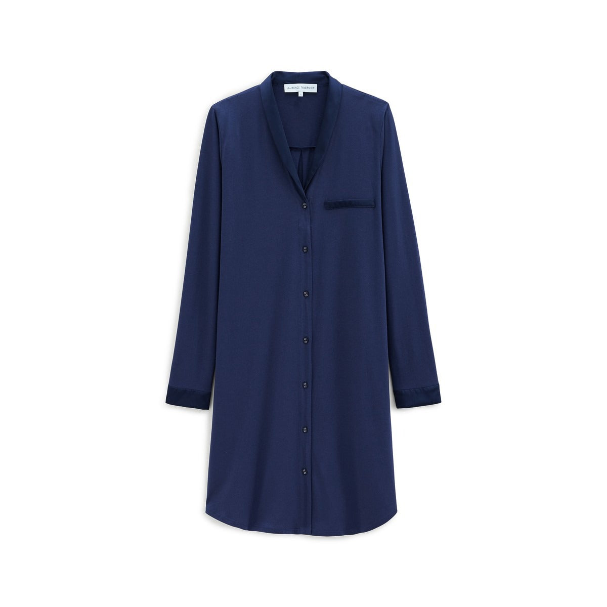 Smoking - Chemise de nuit boutonné Nuit - Laurence Tavernier