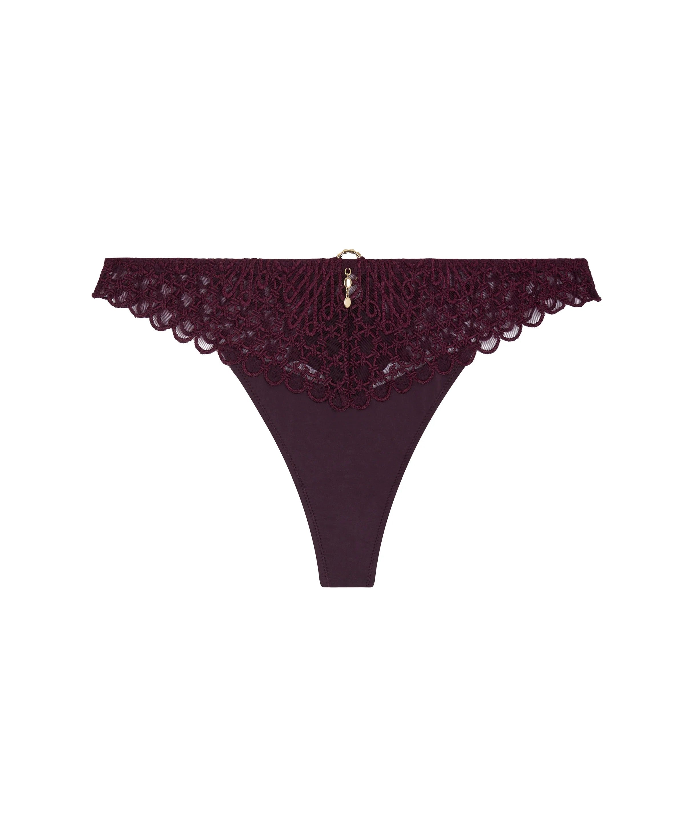 Éloge du Désir - Tanga / Culotte Italienne / Shorty  Deep Berry - Aubade