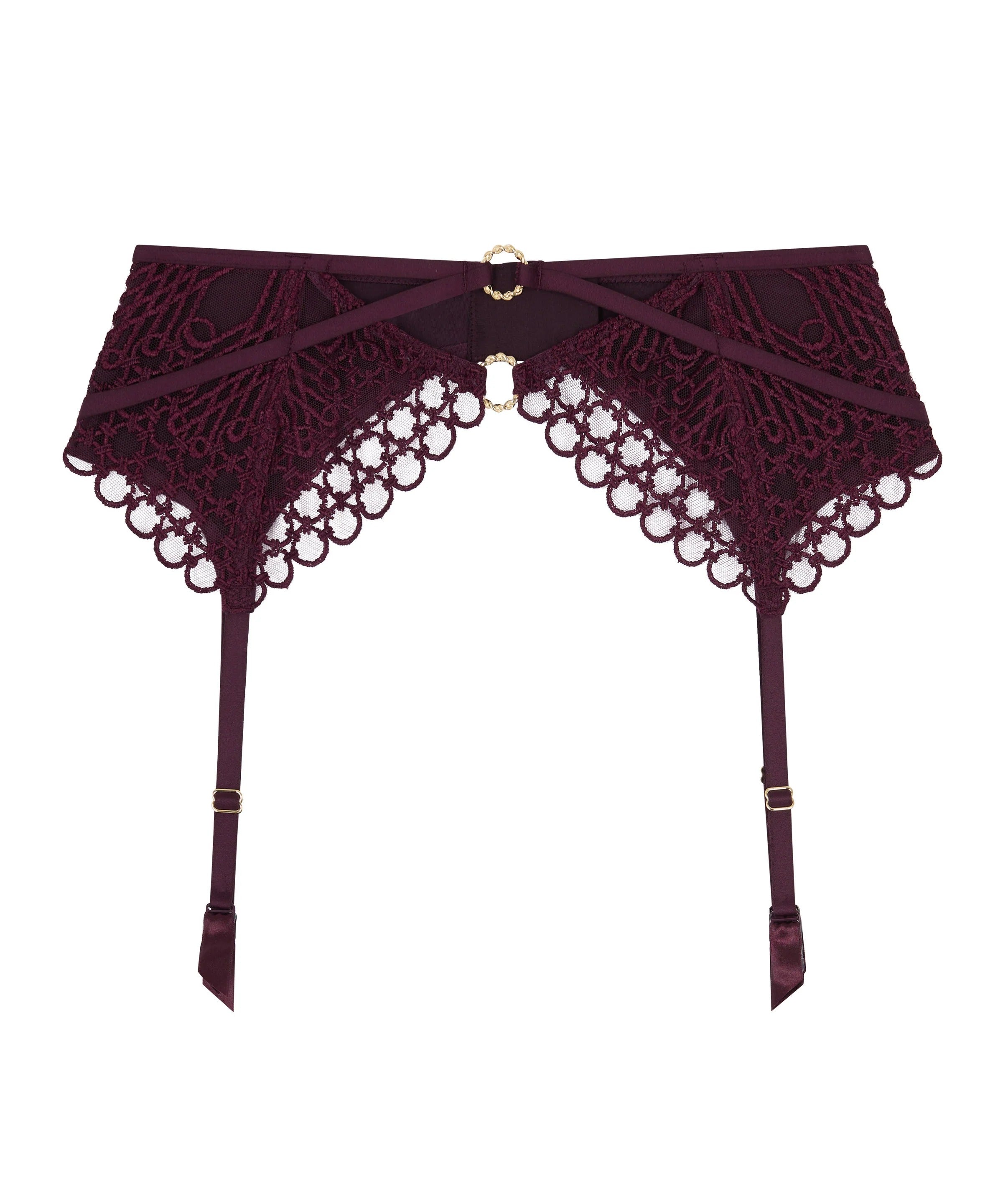 Éloge du Désir - Porte-jarretelles Deep Berry - Aubade