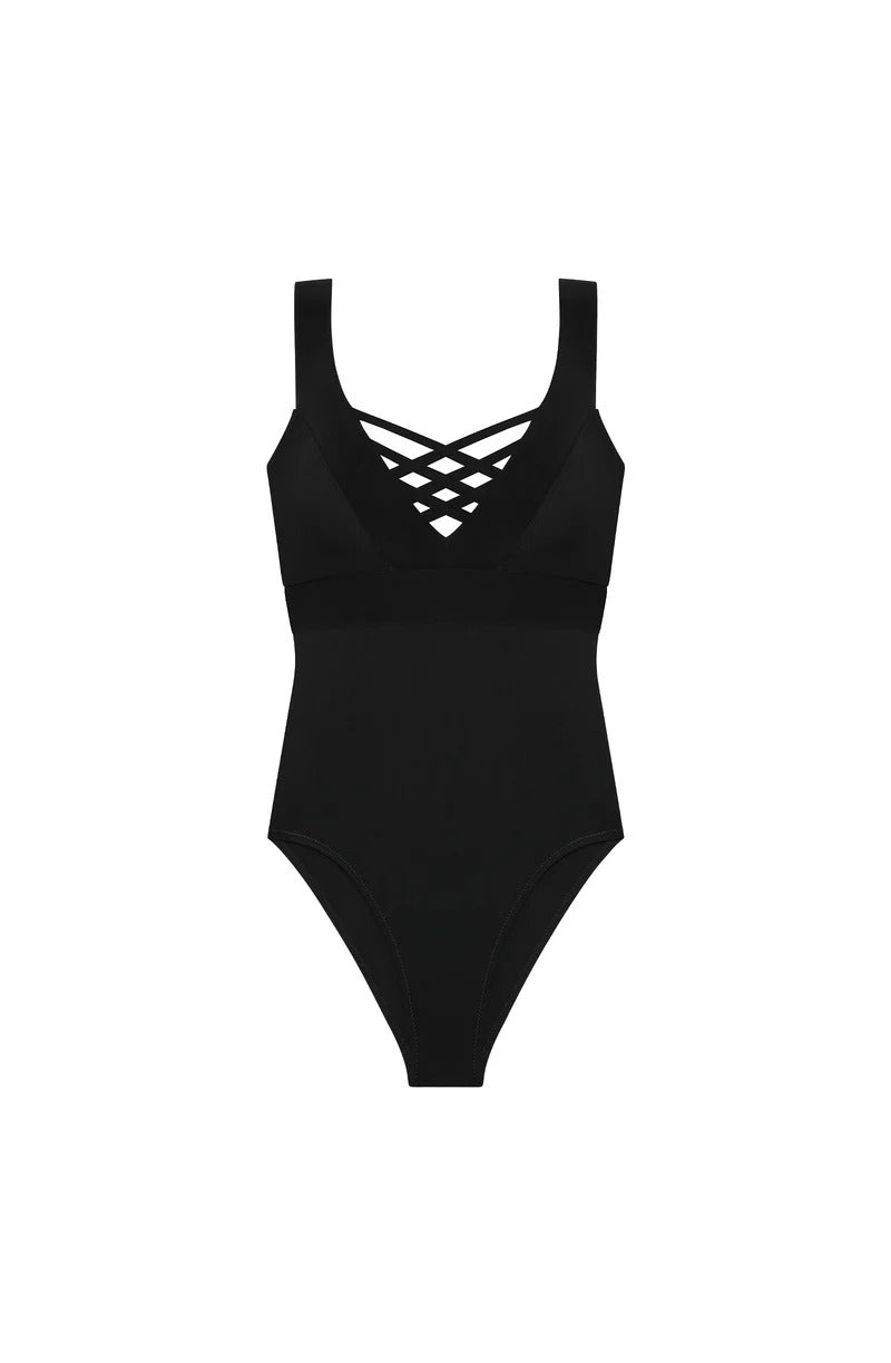 Blair - Maillot de bain une pièce nageur noir - Pain de Sucre