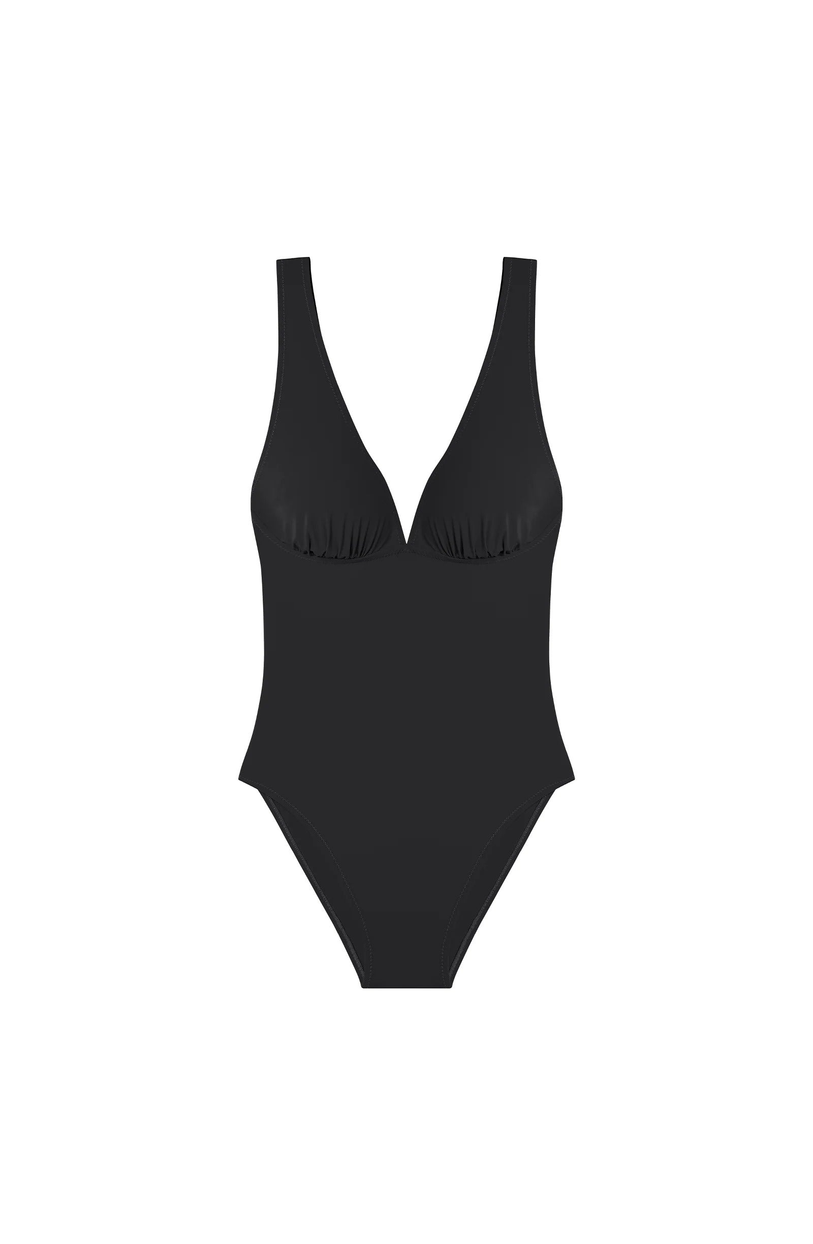 Ares - Maillot de bain une pièce décolleté ( couleur: pomme ou noir ) - Pain de Sucre