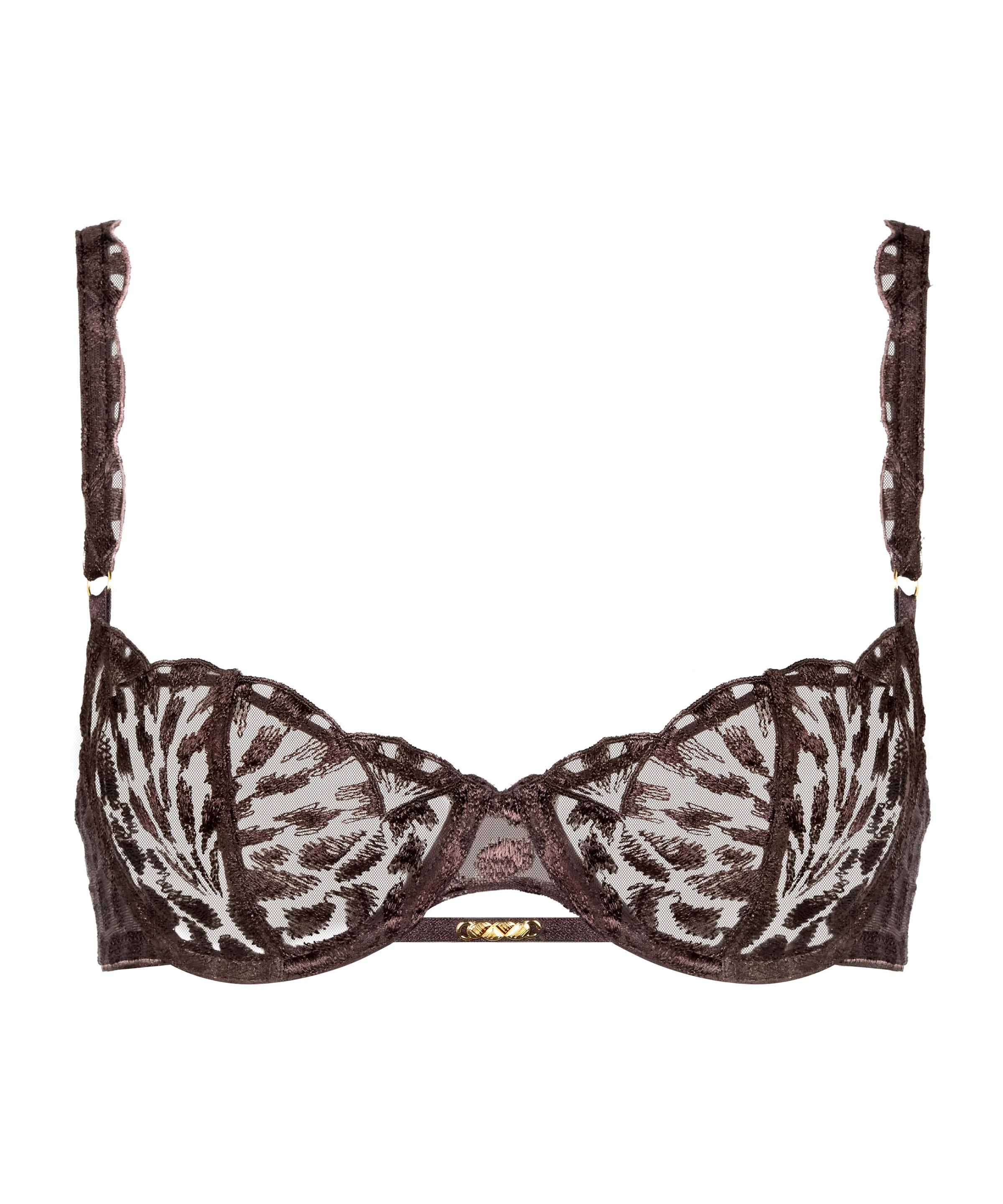 Crazy in Love - Soutien-gorge Corbeille avec armatures Warm Pink/Satin Brown - Aubade