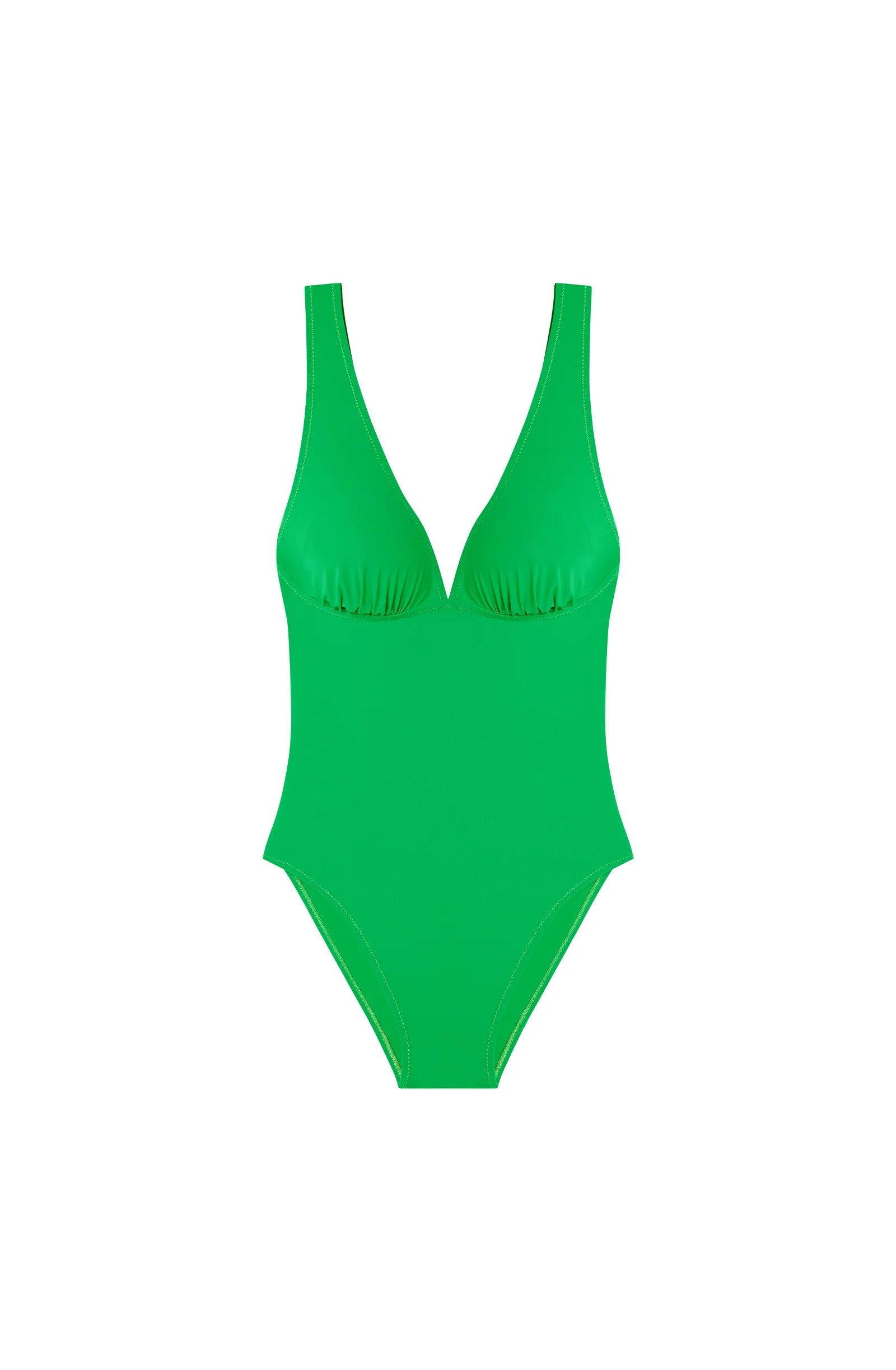 Ares - Maillot de bain une pièce décolleté ( couleur: pomme ou noir ) - Pain de Sucre