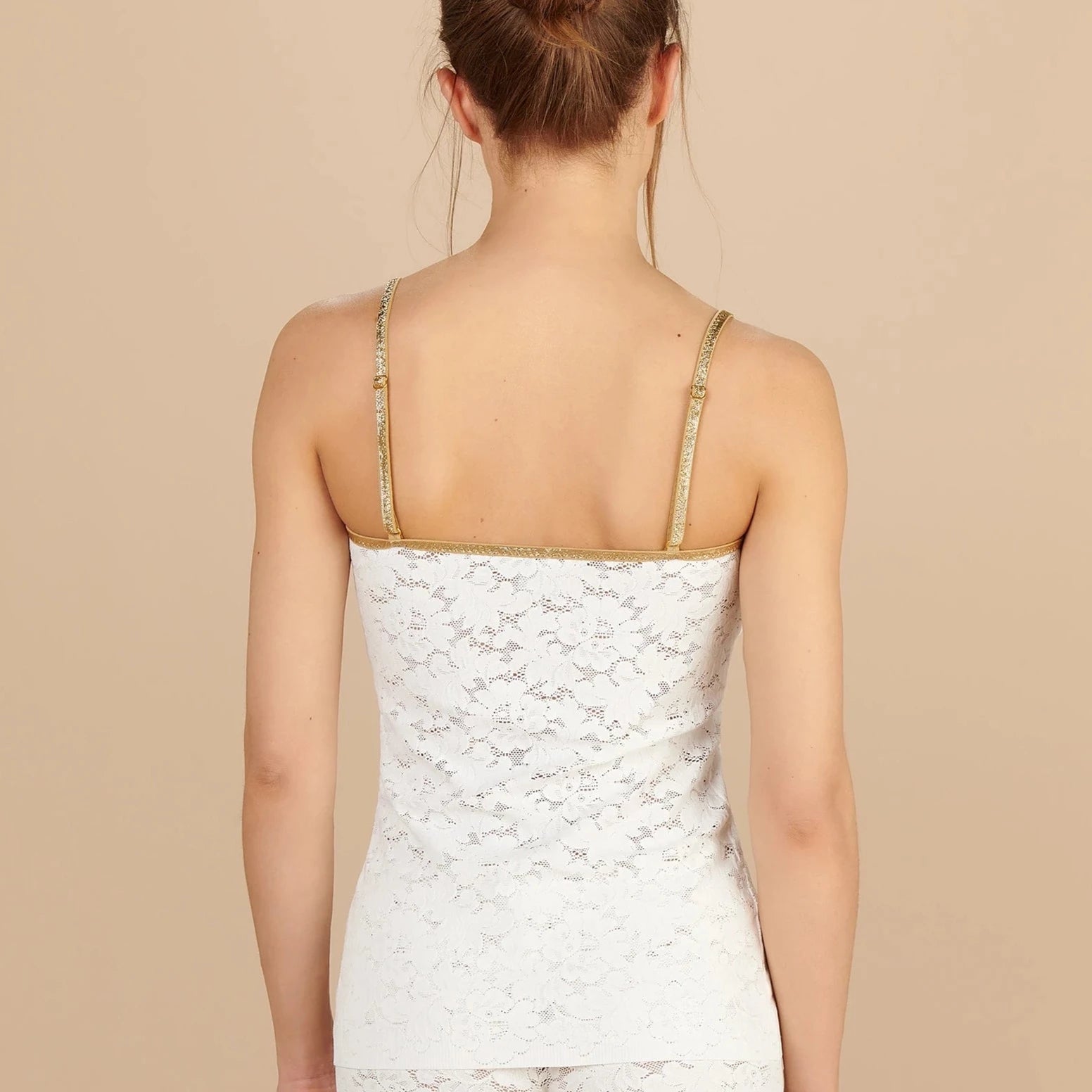 SPENCER - TOP EN DENTELLE - PAIN DE SUCRE